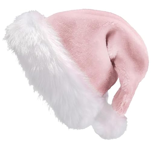 GDVONE 1 Stück Weihnachtsmütze Nikolausmütze Plüsch,...