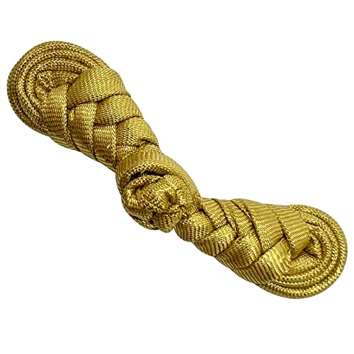 10 pares de botones chinos, cierres de botones vivos en forma de laúd, botones Cheongsam hechos a mano para costura, suéter, capa, bufanda, accesorios de costura (dorado)