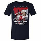 500 LEVEL T.J. Oshie Shirt - T.J. Oshie Washington 1000 Games WHT (True Navy, XX-Large)