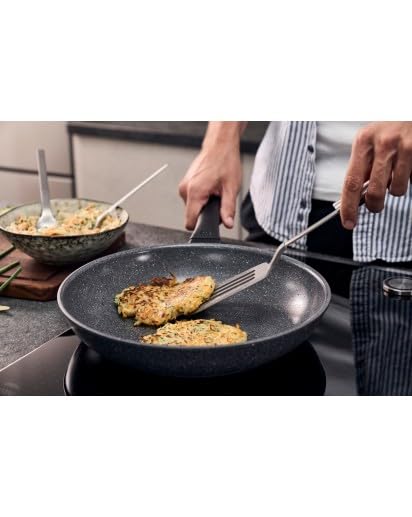 ZWILLING Terreno Plus Ceramic Patelnia | Okrągła | Aluminium | Wzmocniona tytanem ceramiczna powłoka nieprzywierająca (24 cm)