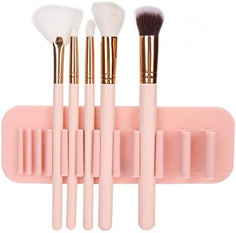Miniatura 2 de 2 organizadores de cepillos cosméticos de silicona para montar en la pared, soporte para cepillos de dientes para baño, soporte de almacenamiento de