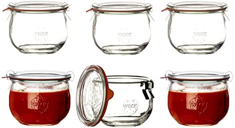 4 Bicchieri Tulipano Weck Da 1750 Ml – Contenitori In Vetro Riutilizzabili Per Succhi, Conservazione E Alimenti Secchi - 2