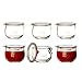 Weck Vasetto Tulipano 1 litro con Coperchio da 100 mm, Completi di Guarnizione e Clips, Scatola