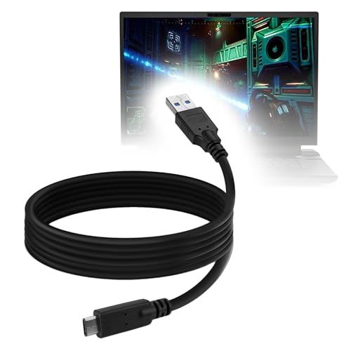 BoxWave Cable Compatible with Dell Alienware m16 - DirectSync - USB 3.0 A to USB 3.1 Type C, USB C Charge and Sync Cable - 6ft - Black