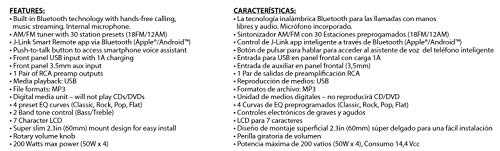 Pyle Marine Speakers - 5.25 Inch 2 Way Waterproof And Weather Resistant Outdoor Audio Stereo Sound System (Black) & Jensen Mpr210 7 Character Lcd Single Din Car Stereo Receiver #TOP5