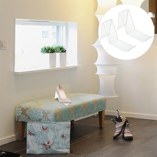 HOLIDYOYO 6 Peças De Acrílico Para Loja De Sapatos Suporte De Exibição De Sandália Transparente Supo