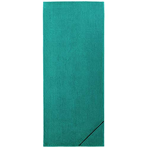 CelinaTex Sunly Toalla para la Playa de 80 x 200 cm Turquesa Toalla de algodón de Rizo Toalla de baño con Bolsa