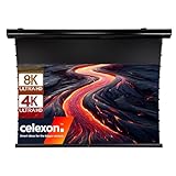 celexon Pantalla Motorizada HomeCinema Plus Tensionada - CLR UST, 120' Negro