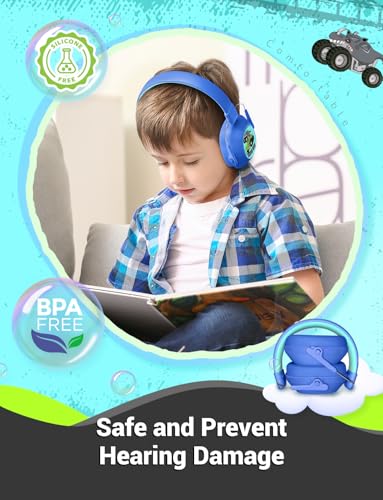 Image of iClever Noise Cancelling Headphones for Kids, SNR 29dB Safety Noise Reduction Ear Muffs for Autism Sensory &Concentration Aid, Ear Hearing Protection for Fireworks /Event /Monster Jam /Concert