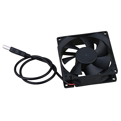 BQLZR 5V Black 8CM 8025 USB Silent Power Ball Bearing Computer Case Cooling Fan for Computer Case CPU Cooler