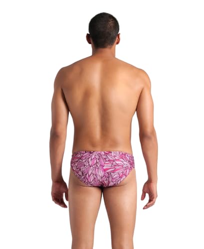 ARENA Men's Performance Breast Cancer Awareness Collection Pink Dahlia Swim Briefs2