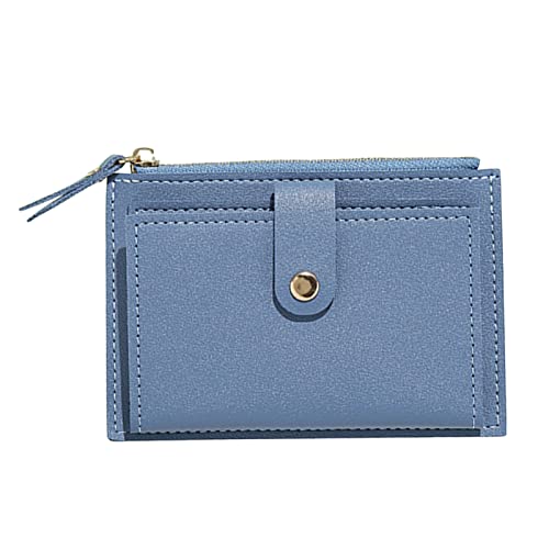 cdar Women Wallet,Leather Pocket Wallet,Coin Purse with ID Window elegant youthful and cute Blue