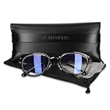Navaris Okulary Retro Bez Recepty - Damskie/Męskie Vintage 50/Nerd/Komputerowe - Z Metalowymi Wspornikami