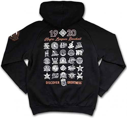 Big Boy Negro Leagues NLBM S4 Mens Pullover Hoodie [Black] - ID#34586-15-225-0-03