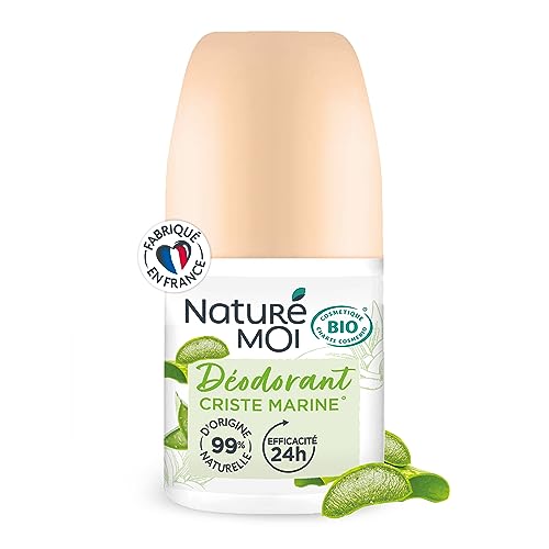 Naturé Moi Deodorant Roll-on – 24 Stunden Wirksamkeit – Deodorant für Damen mit Bio-Aloe Vera und Magnesium – Duft Kriste Marine – 99% natürlicher Ursprung – 50 ml – hergestellt in Frankreich