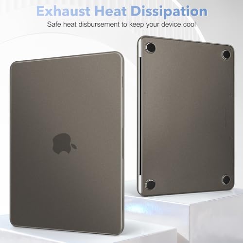 Image of May Chen Compatible with MacBook Neo 13 inch Model A3404 2026 Release, Slim & Lightweigh Frosted Finish Protective Case with Keyboard Cover&Screen Protector, Frosted Black