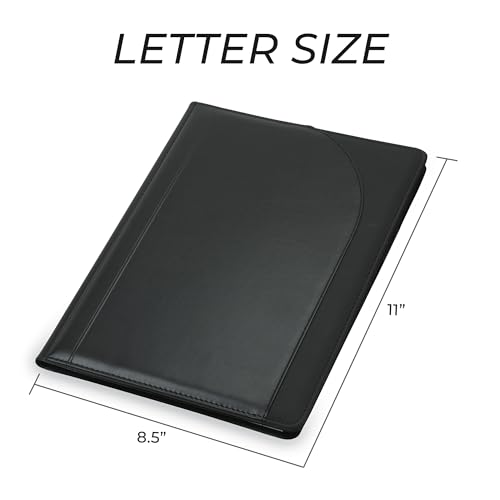 Porte-documents rigide Samsill noir pour protéger vos blocs-notes 21,6x27,9