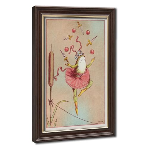 Impression giclée haut de gamme grenouille antique decoration