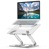 Laptop Stand, Ergonomic Adjustable Notebook Stand, Aluminum Portable Computer Riser with Heat-Vent...