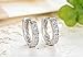 Sterling Silver Cubic Zirconia Cuff Earrings Small Hoop Huggie Earrings Stud 12mm for Women