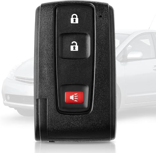 Key Fob for Toyota Prius 2004 2005 2006 2007 2008 2009 Replacement Keyless Entry Remote Smart Key Fob for Silver Logo P/N: 2584A-B31EG 89994-47061