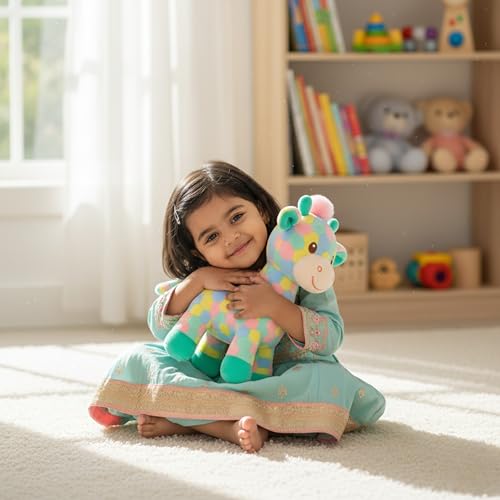 Image of Babique Ziraffe Multi Plush Soft Toy Cute Kids Animal Home Decor Boys /Girls (30 cm)
