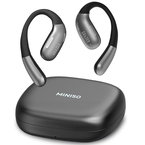 MINISO AI Translation Earbuds Real Time 135 Language Translator Earbuds 4-in-1 Open Ear Wireless Bluetooth Translation Headphones Translation Device fit iOS & Android for Travel Business Learning