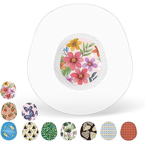 Dexcom G7 Adhesive Patches & G7 Sensor Stickers for Dexcom Overpatch Waterproof Tape,Premium Hypoallergenic & Latex-Free,10 Days Long Stay G7 Overlay Clear Patch with Fun Pattern Sitckers Cover