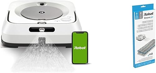 iRobot Braava Jet M6 (6110) Ultimate Robot mopa y solución de limpieza de suelos duros, compatible con todos los trapeadores robots