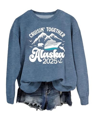 Cruising Together Alaska 2025 Sweatshirt, Cruising Together Alaska 2025 Long Sleeve Shirt, Alaska Cruise 2025 Sweatshirt
