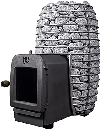 HUUM Hive Heat 12 kW LS Sauna Stove, 198 pounds of Rounded Olivine Stones Included (for saunas Between 210-460 cu ft.)