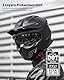 ILM Helm Motorrad Integralhelm Motocross Herren Damen Vintage Retro mit Visier ECE Model 726X,Schwarz Matt,M