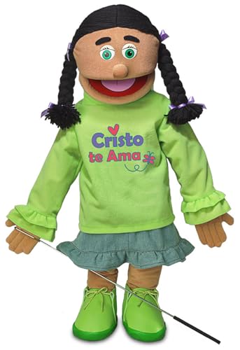 25" Cristo Te AMA, Hispanic Girl, Full Body, Christian Ministry Puppet