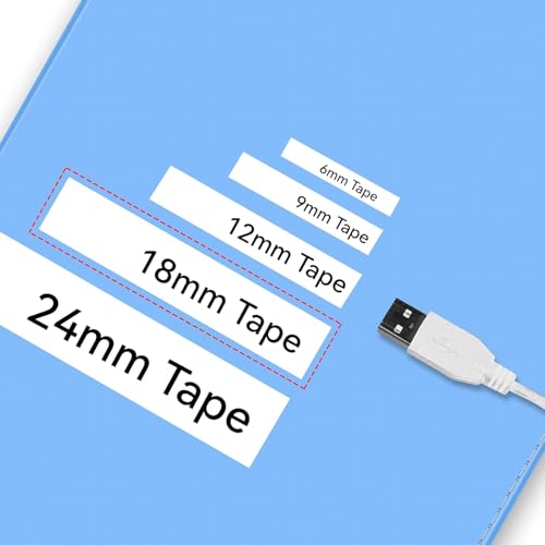 Fita TZe Tz 18 mm 0.7 branco laminado compatível com Brother Label Maker Tape 3/4