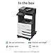 Lexmark MX826ade Monochrome Laser,Integrated Duplex (2-Sided Printing),10-inch Color Touch Screen, Energy Star, Recommended Monthly Page Volume: 5000-100000 Pages, Print Speed: Up to 70 ppm(25B0610)