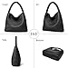 DAILANDO Fashion Woven Tote Bag For Women, Soft Hobo Weave Shoulder Purse With Insert Organizer (Version 2-Black)