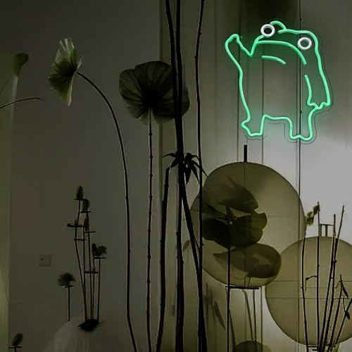Image of Frog Neon Sign For Room Wall Decor Neon Frog Light Up Sign Led Wall art Holiday Birthday Gift