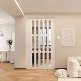 【 Design moderne 】 Le design du panneau acrylique donnera à votre pièce une atmosphère moderne, et sa haute translucidité vous permettra de voir clairement tout de l'autre côté de la porte, à la fois esthétique et pratique.