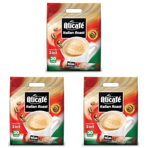 Image of Alicafe Italian Roast 3 in 1 Instant Coffee Packet (30 X 16.5g) 495g (Pack of 3)