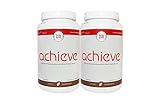 2x Zrii ACHIEVE Mix Soy Protein Isolate with Milk Protein Isolate Dutch Chocolate ( 44.46 ounce )