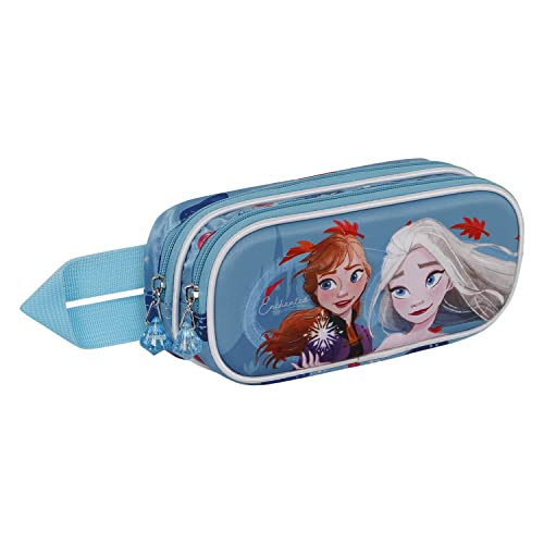 Frozen 2 Enchanted-3D Double Pencil Case, Blue - Image 3