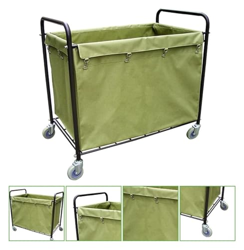 Chariot à linge professionnel en acier renforcé pour hébergement