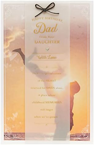 UK Greetings from Daughter Birthday Card - for Him - Sentimental, 725740-0-1, Multi