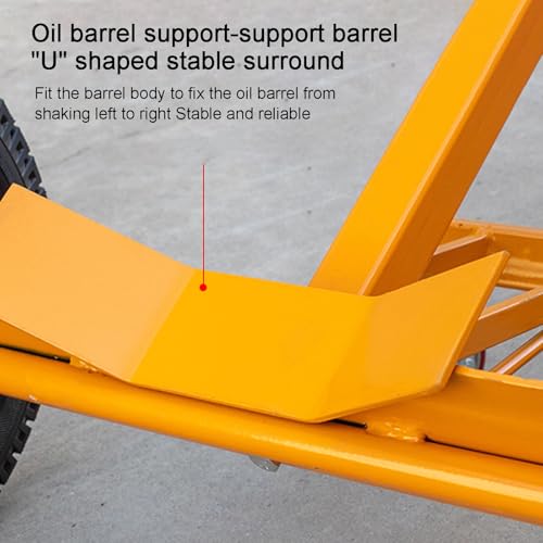 Carretilla de acero para tambor con capacidad 500kg miniatura 4