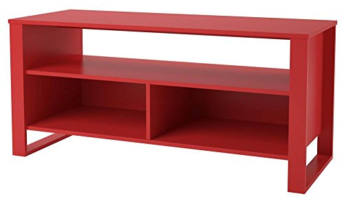 Altra TV Stand and Component Media Bench, 44-Inch, Ruby Red Finish