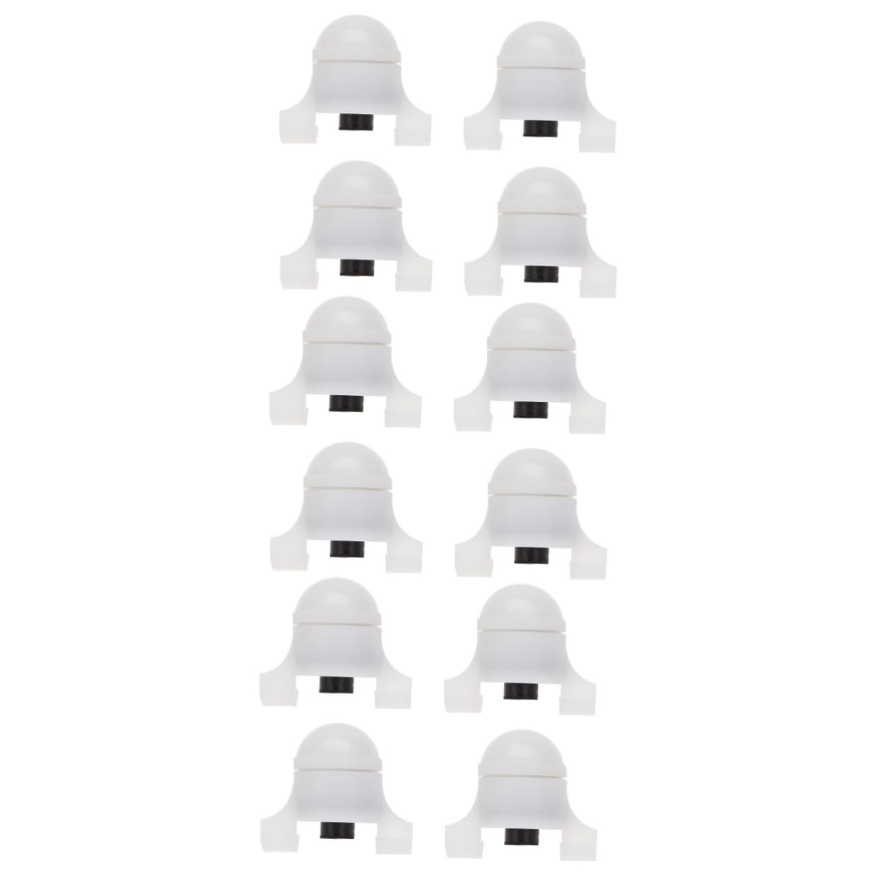INOOMP 12 Pz Luce Di Allarme Per La Pesca Notturna Lampade a Induzione Da Pesca Indicatore Di Morso Di Pesca Luce Del Morso Di Pesca Scambisti Di Carpe Portato Bianca Plastica Splendere