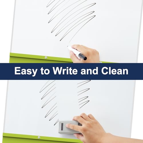 Image of TSJ OFFICE Rolling Whiteboard Standing - 40 x 26 Inches Mobile White Board