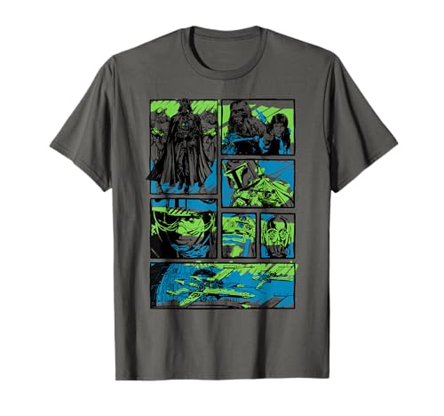 T-shirt Star Wars Group Comic Stacked le cadeau idéal pour un anniversaire geek