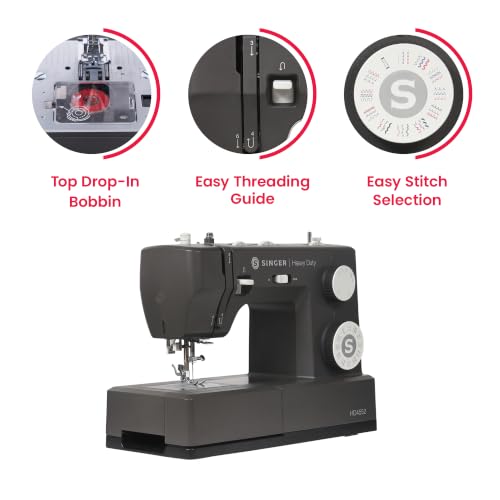 Image of SINGER Heavy Duty 4552 Next Evolution Sewing Machine, Bonus Presser Feet