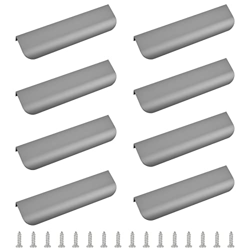 MOROBOR Finger Edge Pull, 8pcs Concealed Handle Modern Style Drawer Handle
